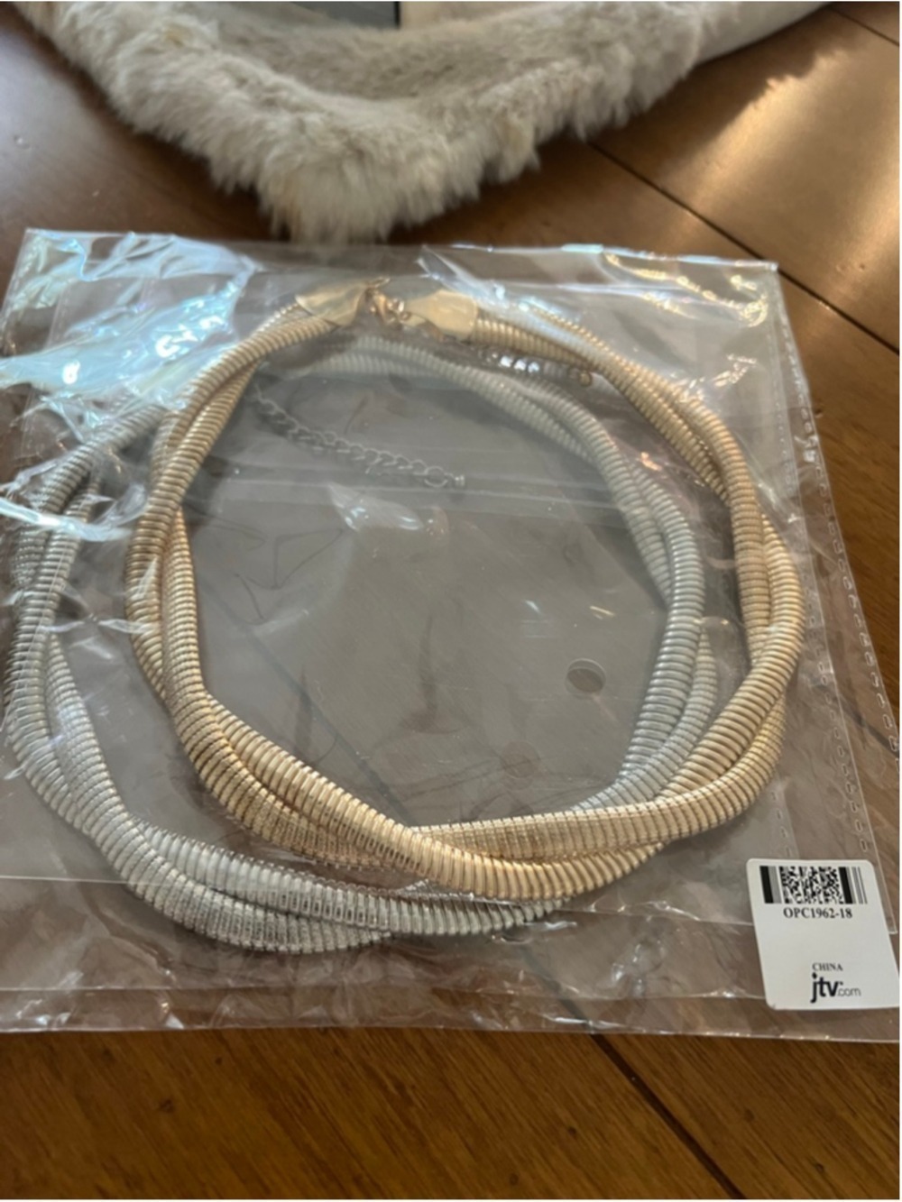 New 1 Gold & 1 Silver Snake Chain Necklace 8in